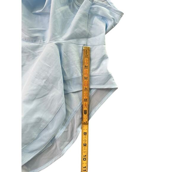 Athleta Women's Blue Mesh Racer Run Shorts 4" Size Large - Picture 6 of 8